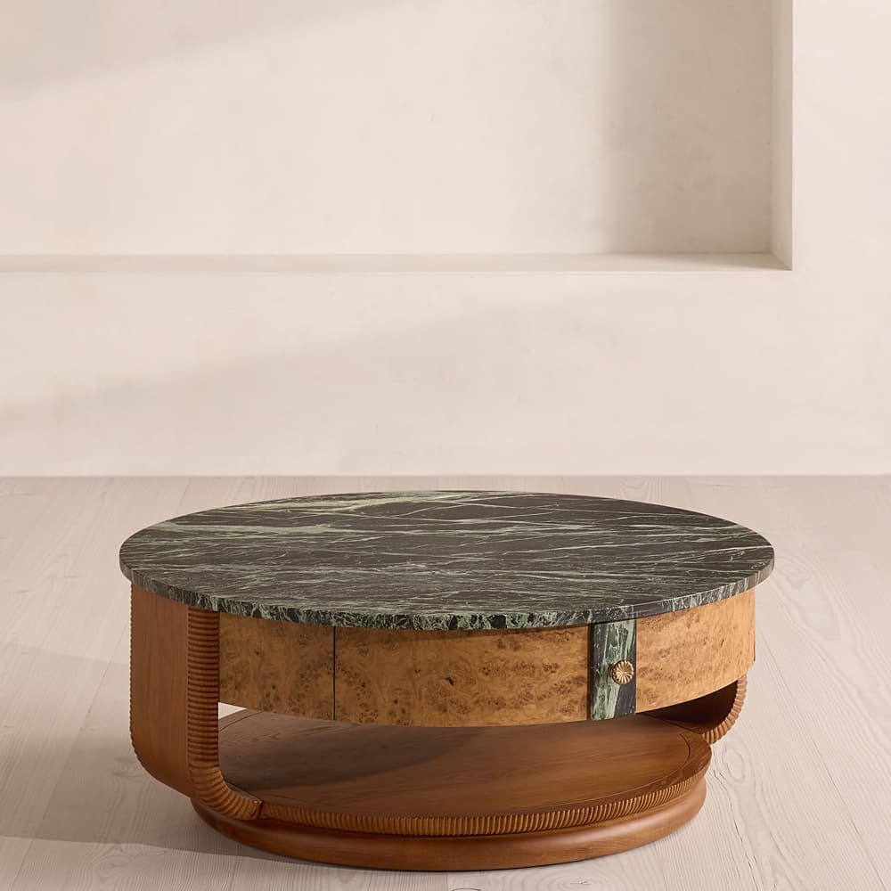 Basil Coffee Table - Napoli Green Marble - Listing - Image 3
