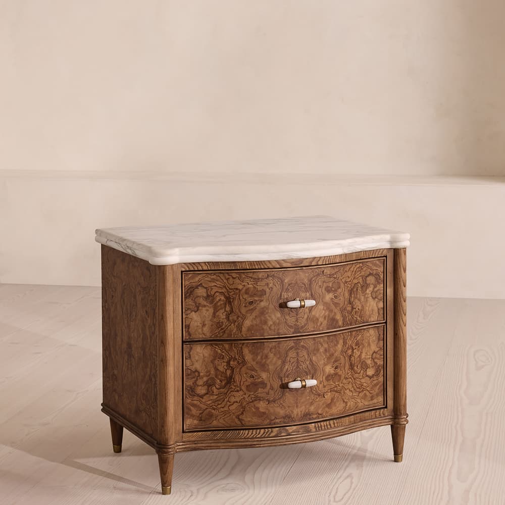 Valerie Bedside Table - Arabescato Corchia Marble - Large - Listing - Image 3