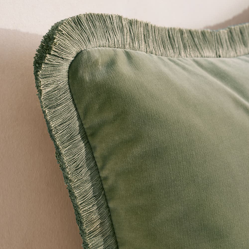 Margeaux Square Cushion - Sea Foam - Images - Image 3