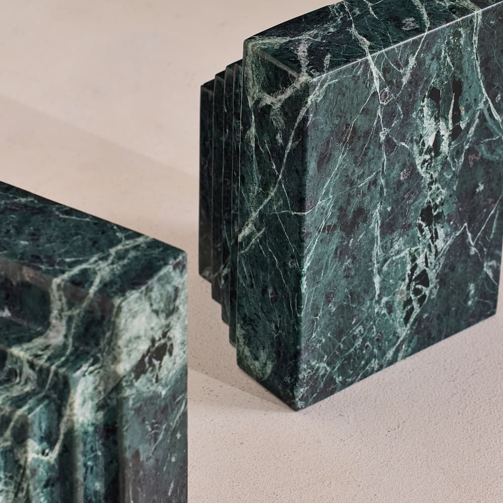 Lola Bookends - Verde Green Marble - Images - Image 3