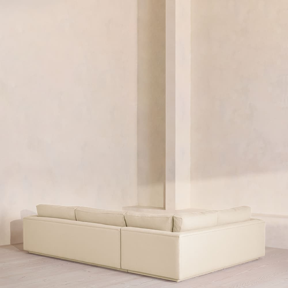 Mossley Right L-Shape Sofa - Linen - Bisque - Images - Image 3