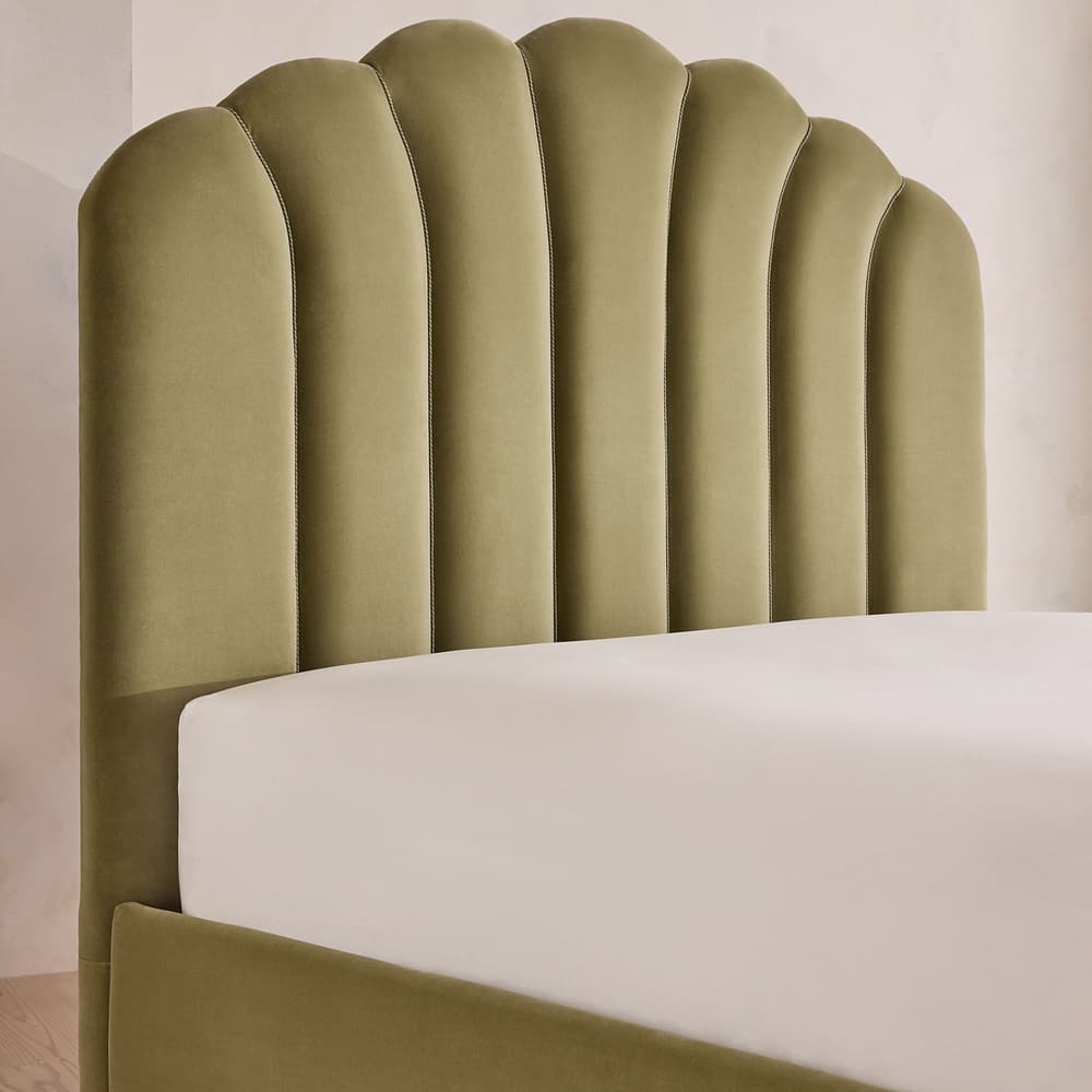 Manette Bed - with Twisted Cord - Double - Velvet Lichen - Images - Image 3