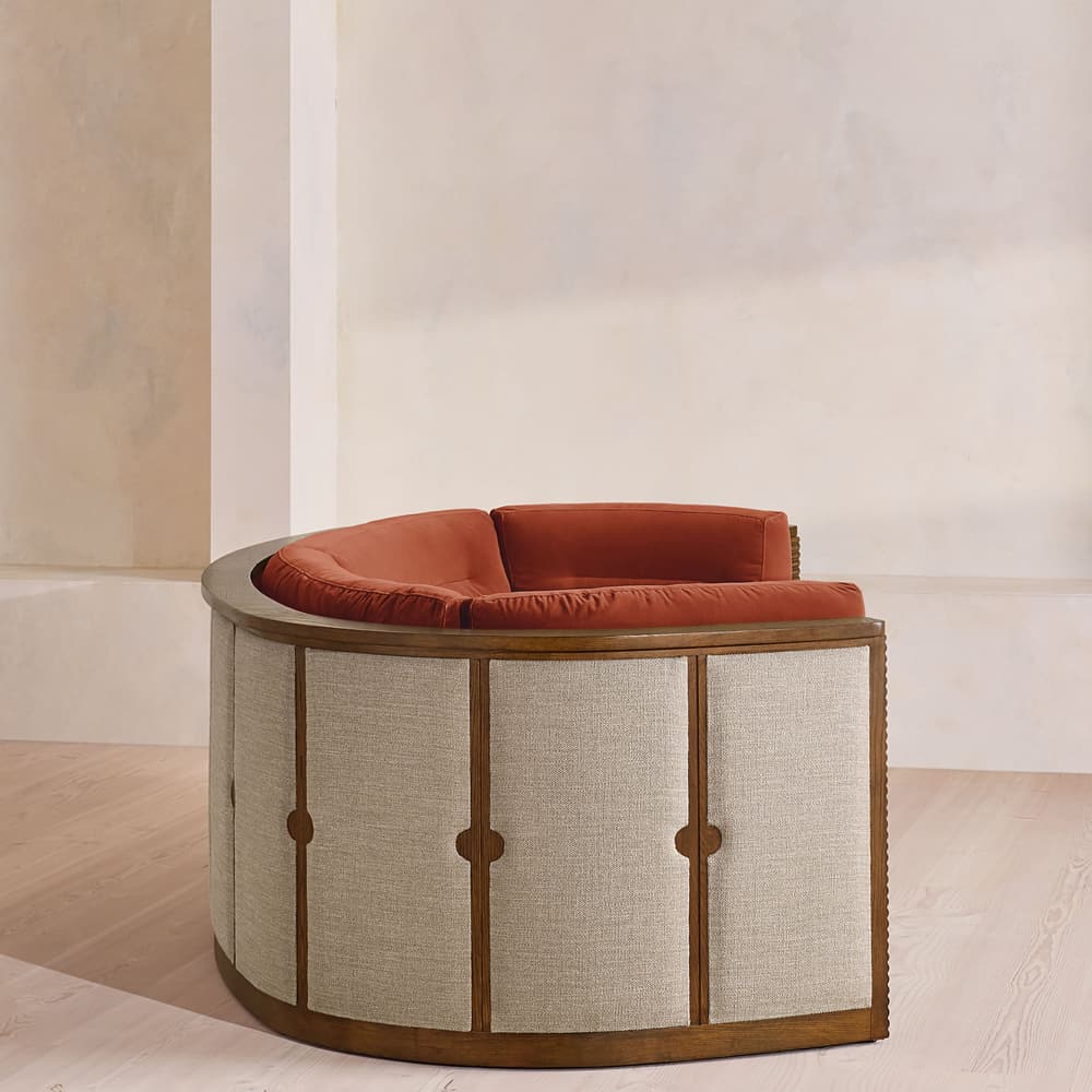 Belmont Sofa - Three Seater - Velvet - Rust - US - Images - Image 3