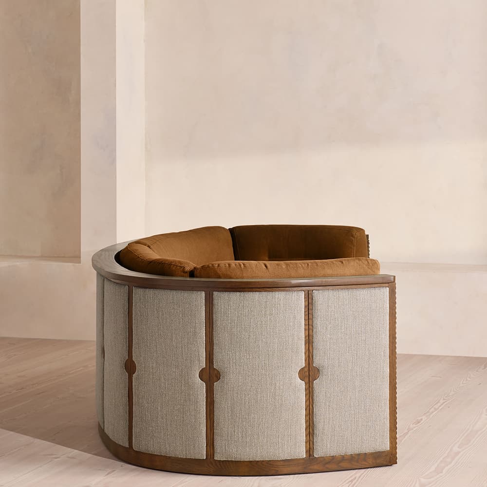Belmont Sofa - Three Seater - Linen - Terracotta - UK - Images - Image 3