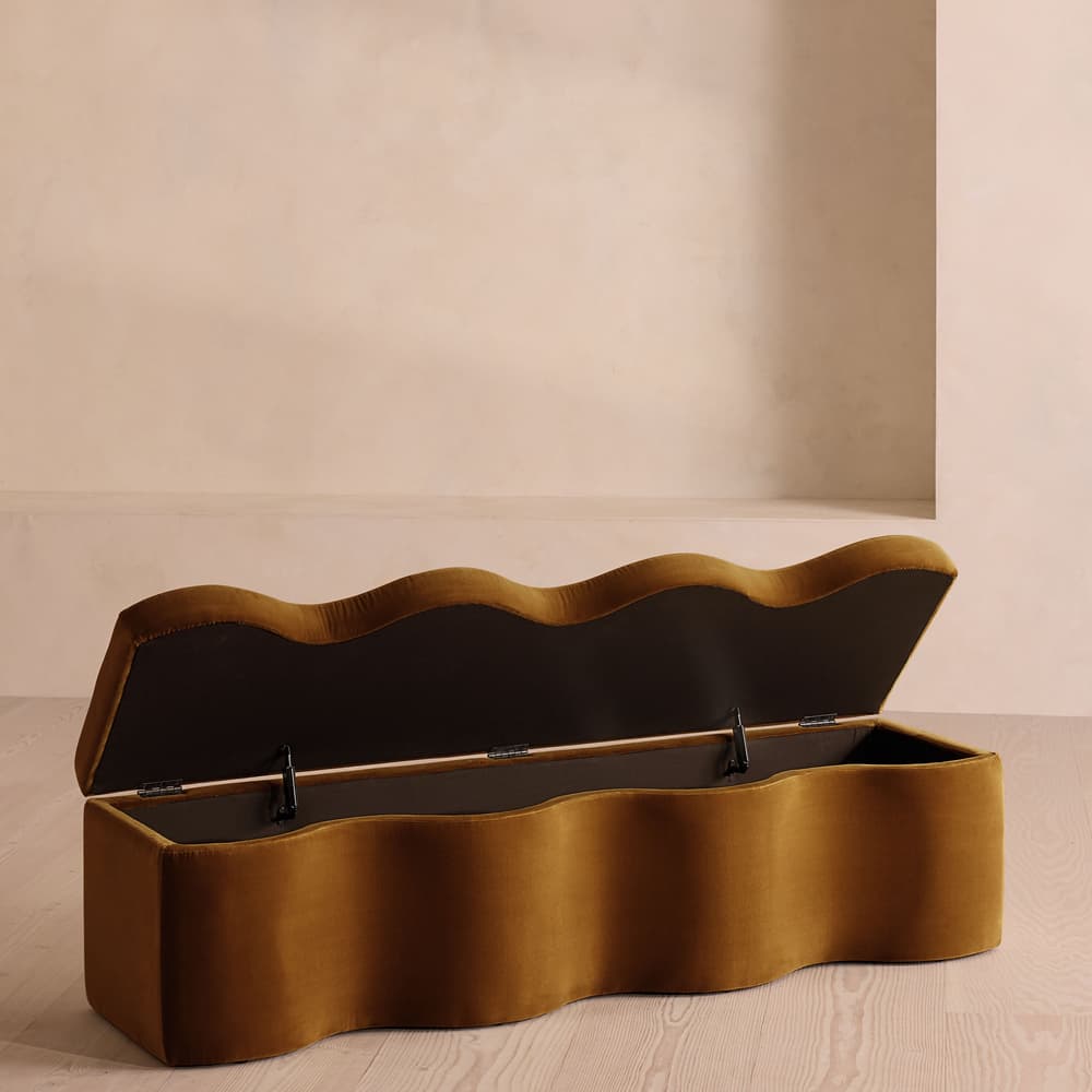 Eli Storage Bench - Mustard Velvet - Images - Image 3