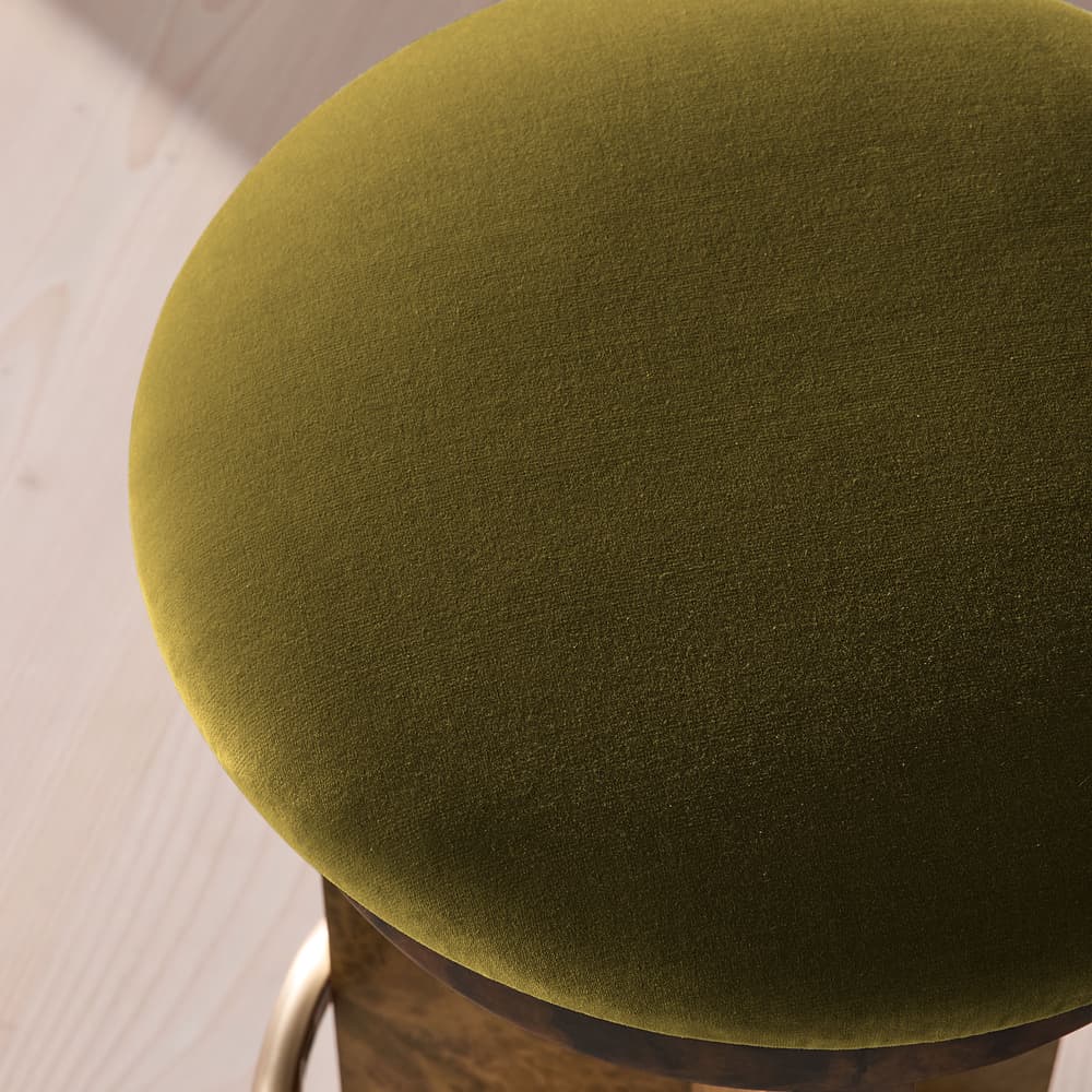 Rafaella Barstool - Velvet - Olive - US - Images - Image 3