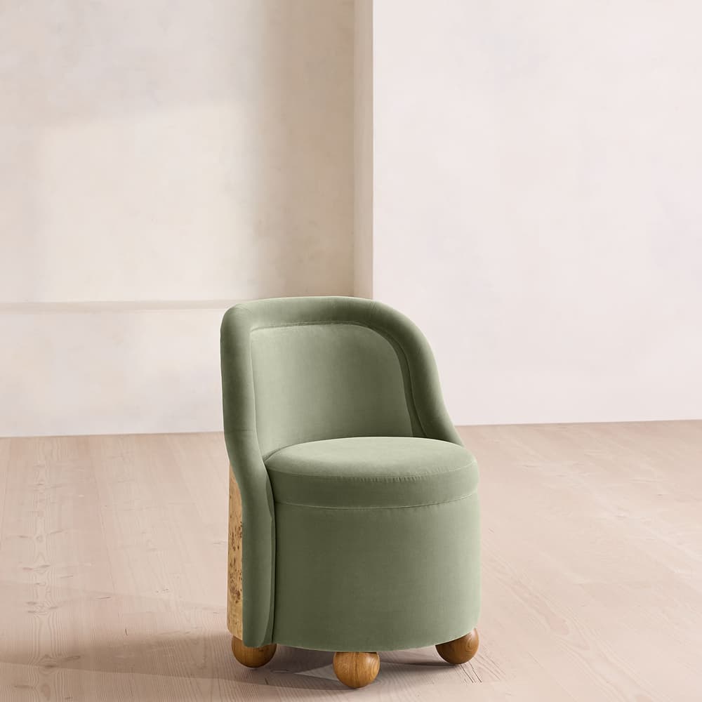 Poline Dining Chair - Velvet - Seafoam - UK - Listing - Image 3