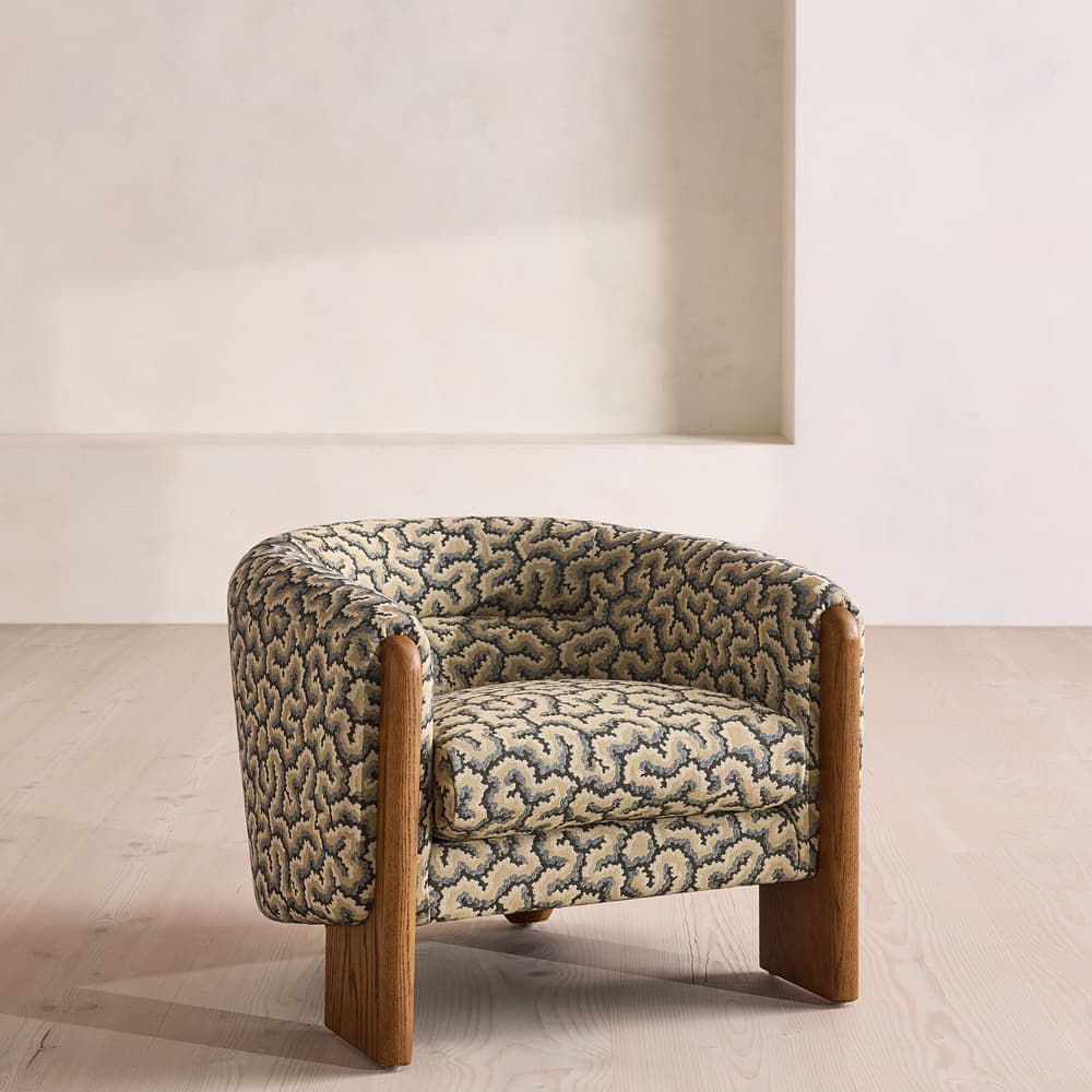 Winnie Armchair - Lophelia Jacquard - Brown  - UK - Listing - Image 3