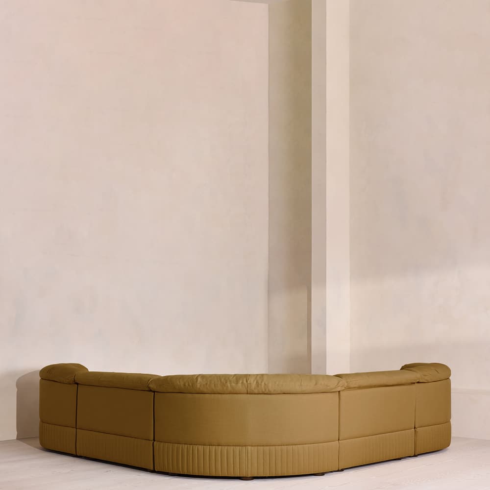 Oona Deep Sit Modular Sofa - Corner Sofa - Linen - Ochre - UK - Images - Image 3