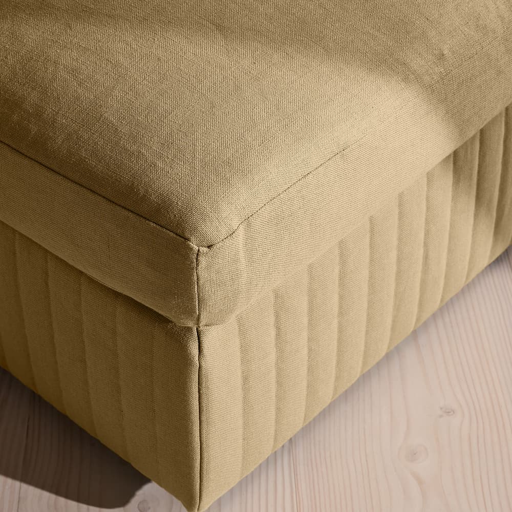 Oona Ottoman - Linen - Wheat - US - Images - Image 3