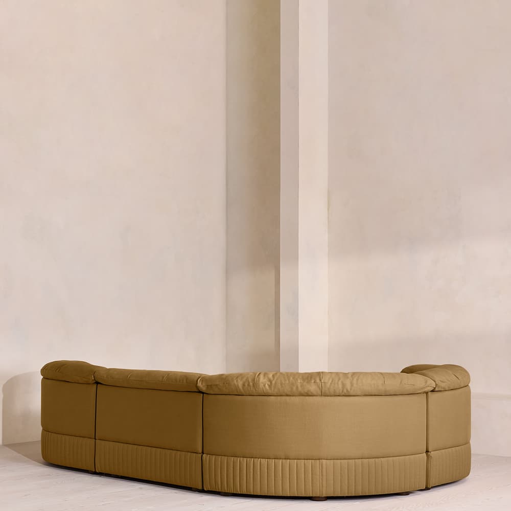 Oona Sectional Sofa - L-Shape Sofa - Linen - Ochre - US - Images - Image 3