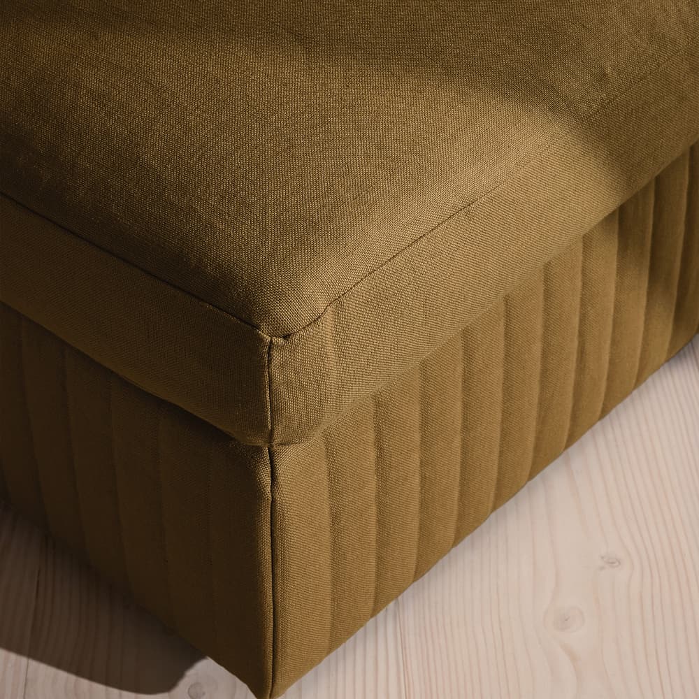 Oona Ottoman - Linen - Ochre - UK - Images - Image 3