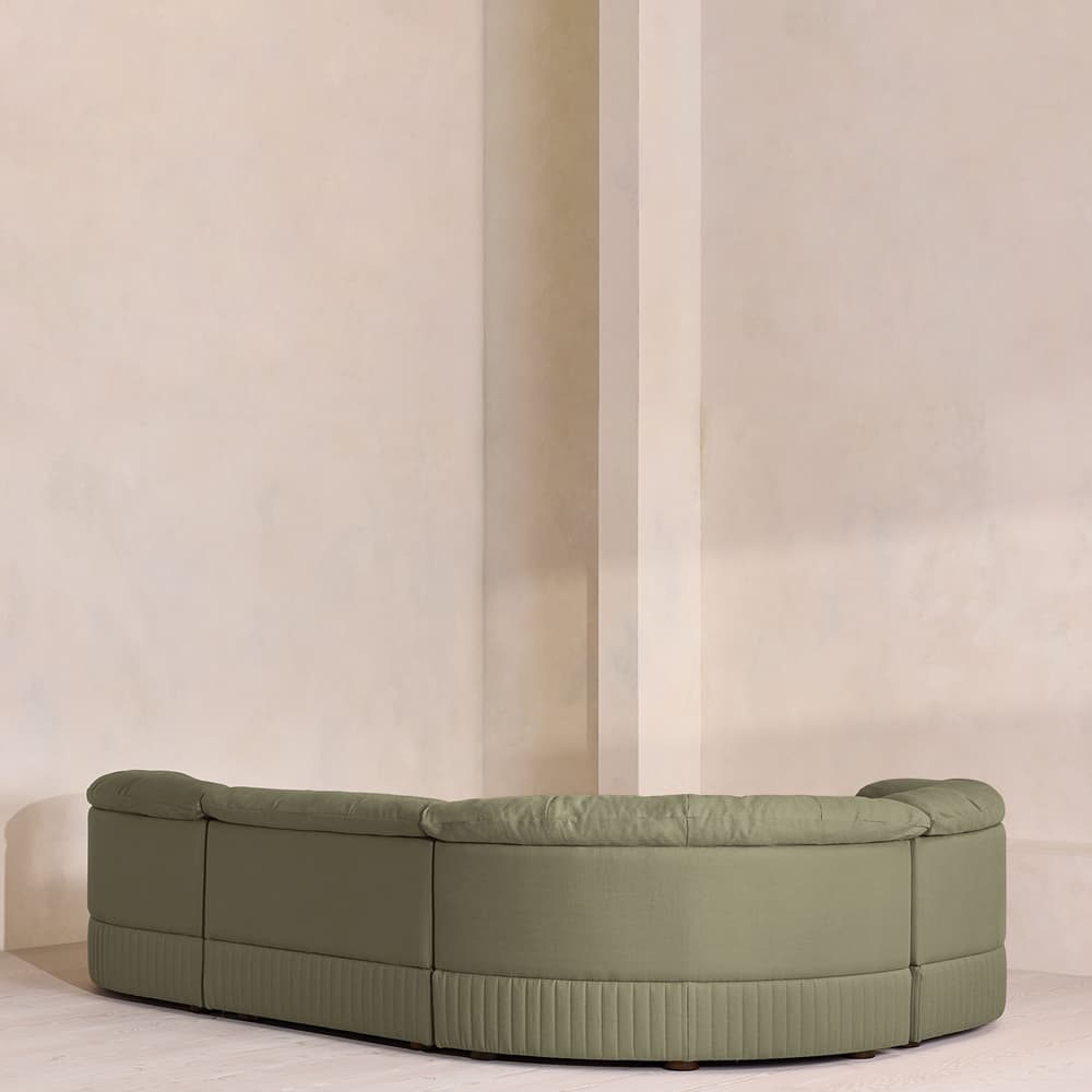 Oona Sectional Sofa - L-Shape Sofa - Linen - Sage - US - Images - Image 3