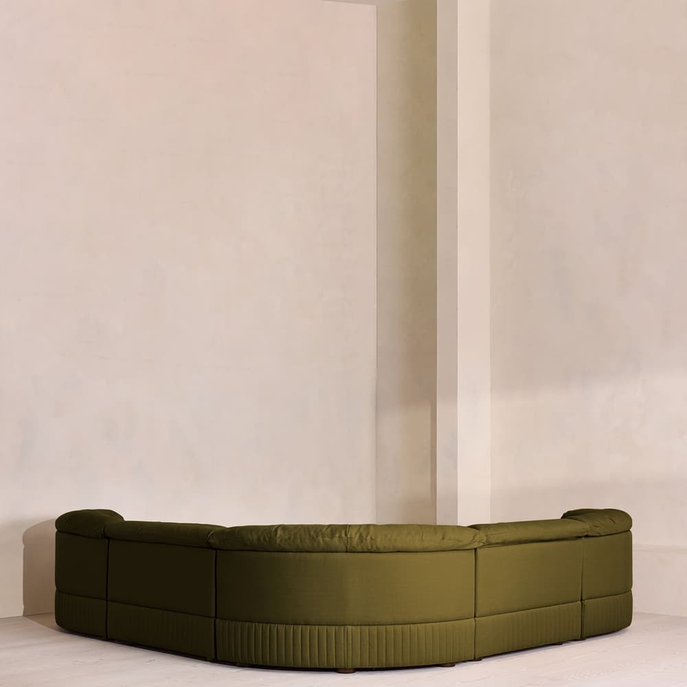Oona Sectional Sofa - Corner Sofa - Linen - Olive - US - Images - Image 3