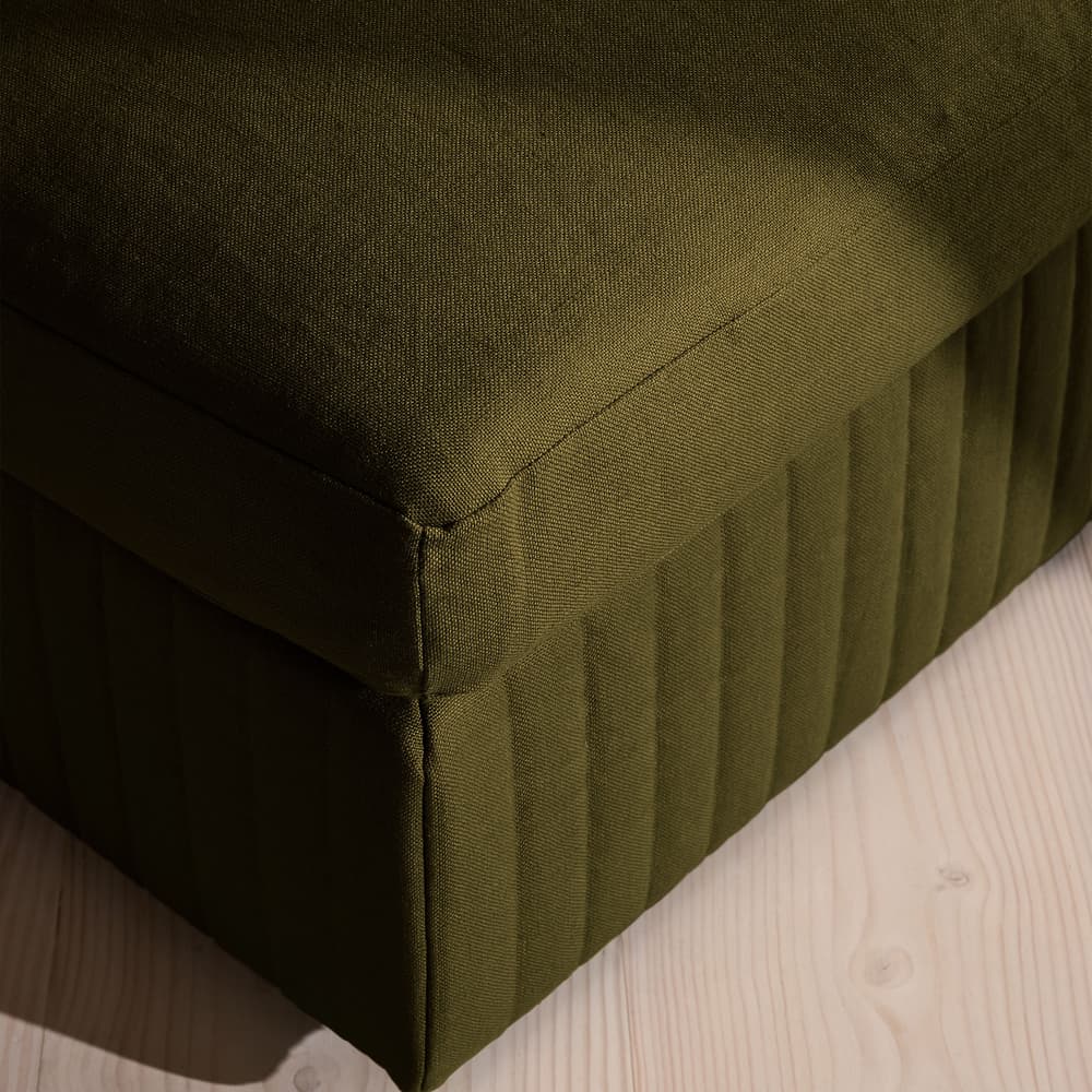 Oona Ottoman - Linen - Olive - US - Images - Image 3