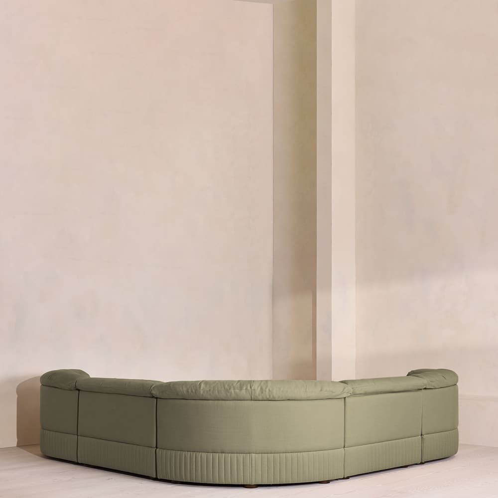 Oona Sectional Sofa - Corner Sofa - Linen - Sage - US - Images - Image 3
