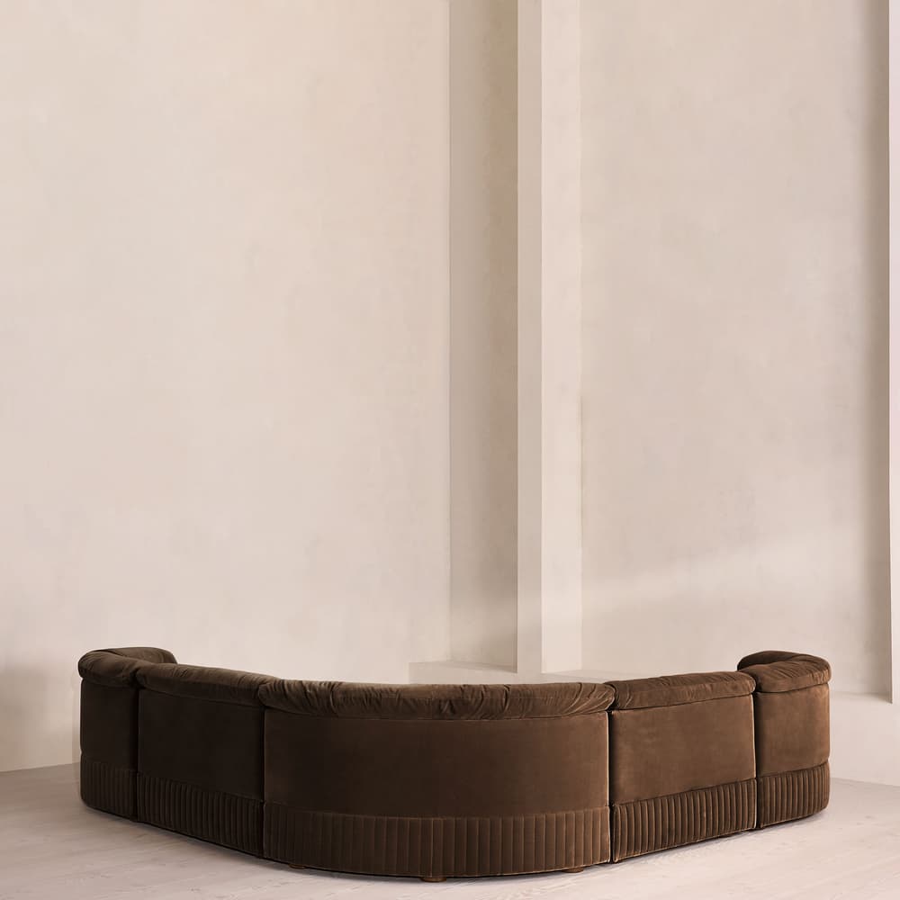 Oona Modular Sofa - Corner Sofa - Velvet - Chocolate UK - Images - Image 3