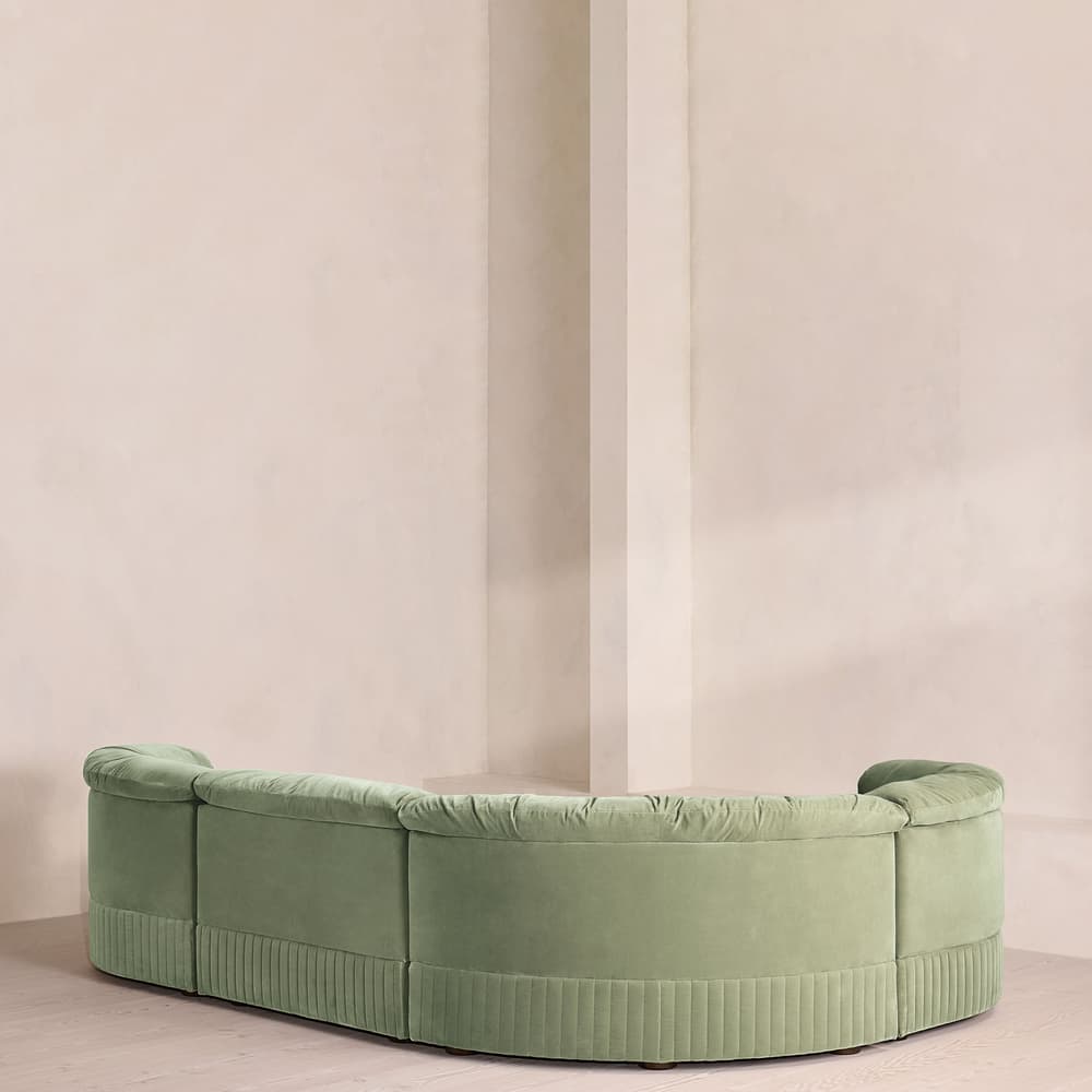 Oona Modular Sofa - L-Shape Sofa - Velvet - Seafoam - UK - Images - Image 3