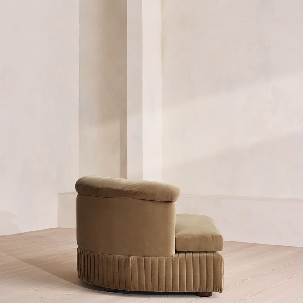 Oona Modular Sofa - Left Arm Module - Truffle Velvet - UK - Image 3