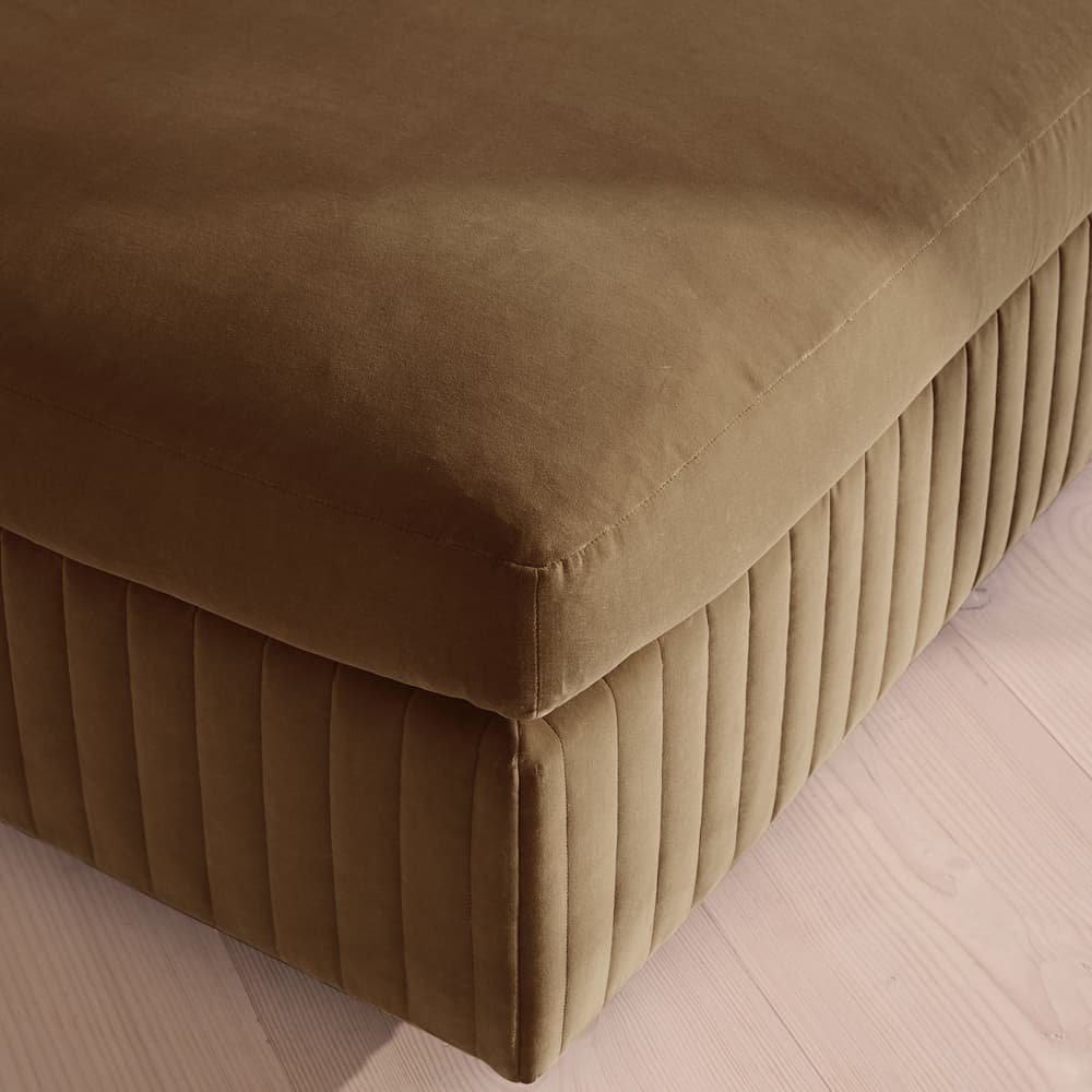 Oona Ottoman - Velvet - Truffle - UK - Images - Image 3