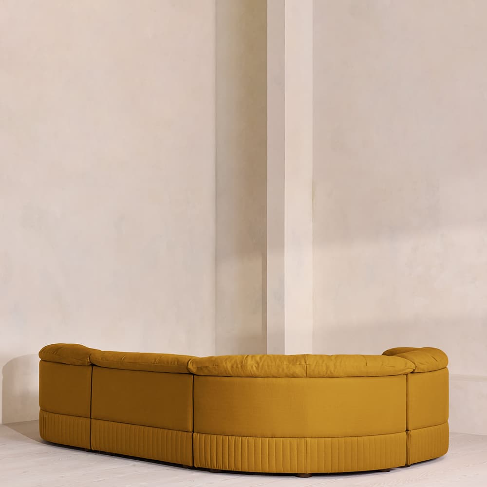 Oona Deep Sit Modular Sofa - L-Shape Sofa - Linen - Turmeric - UK - Images - Image 3