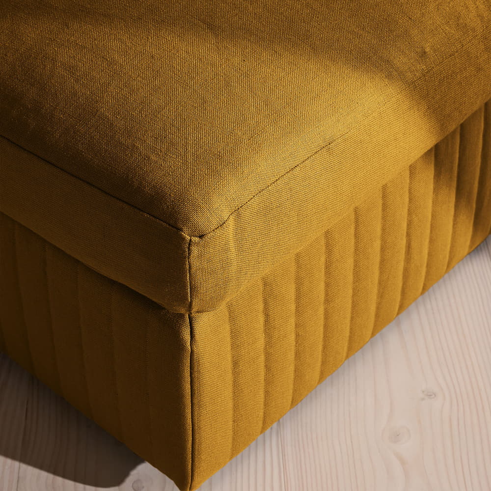 Oona Ottoman - Linen - Turmeric - UK - Images - Image 3