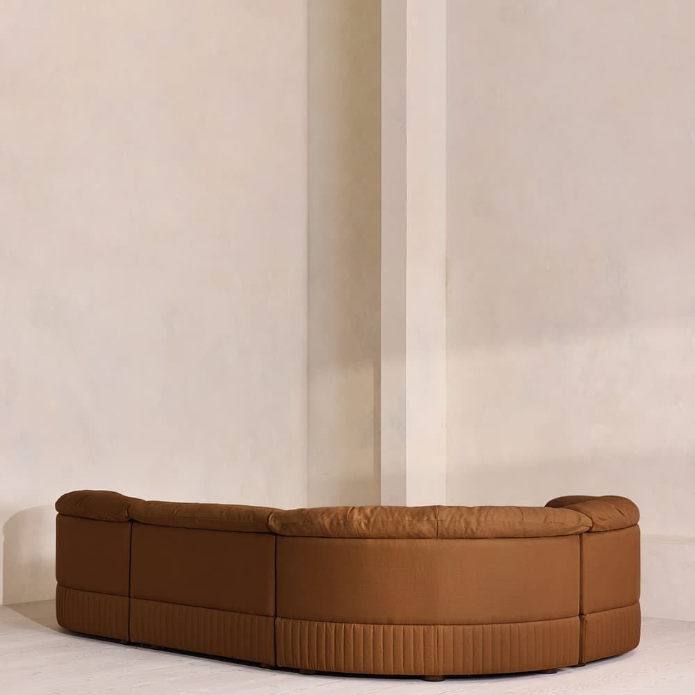 Oona Deep Sit Modular Sofa - L-Shape Sofa - Linen - Terracotta - UK - Images - Image 3