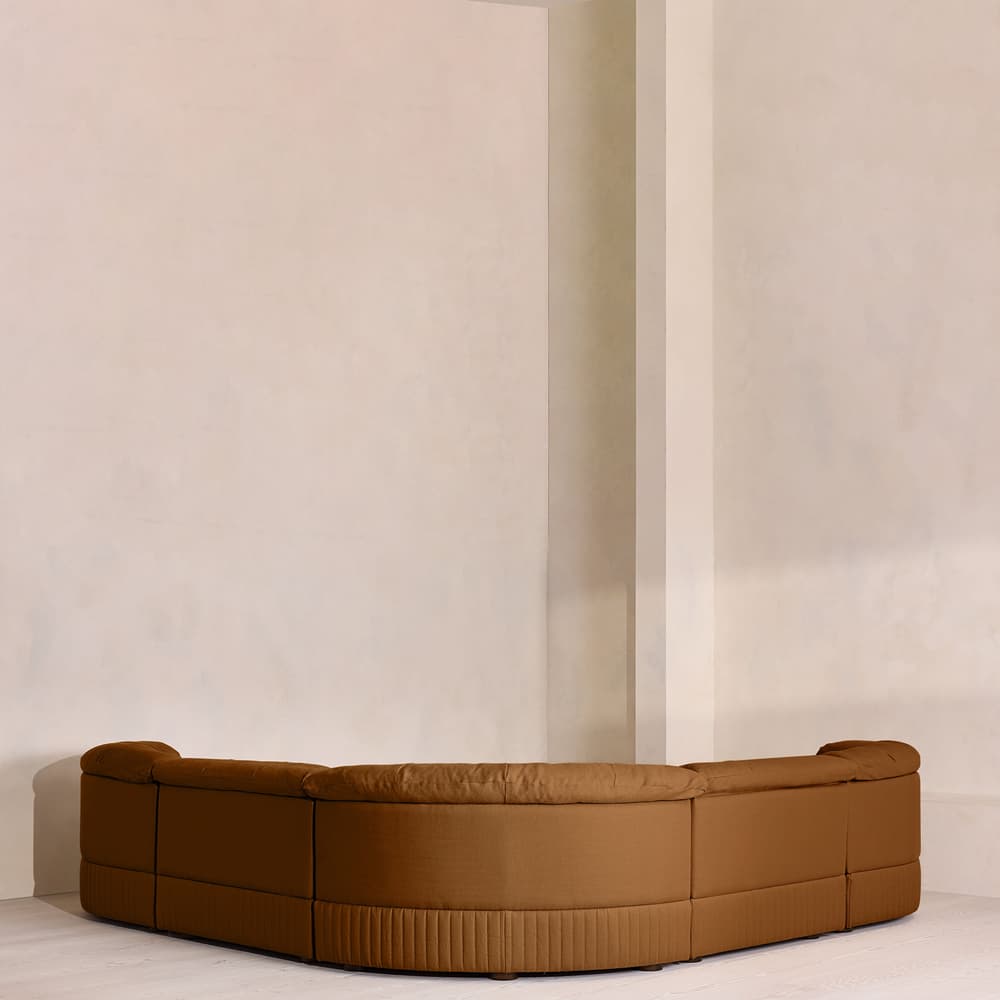Oona Deep Sit Modular Sofa - Corner Sofa - Linen - Terracotta - UK - Images - Image 3