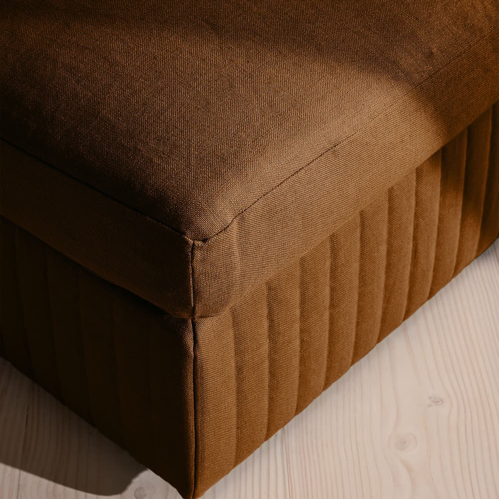 Oona Ottoman - Linen - Terracotta - US - Images - Image 3