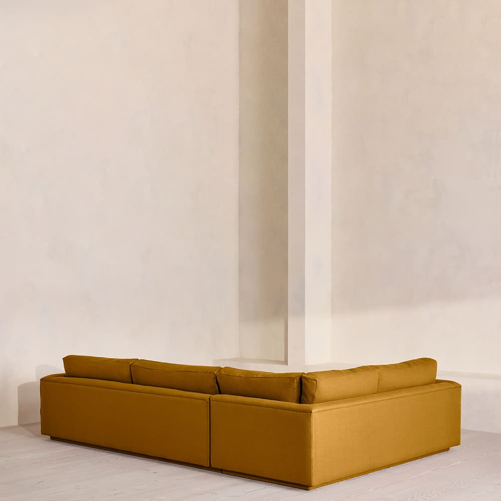 Mossley Right L-Shape Sofa - Linen - Turmeric - US - Images - Image 3