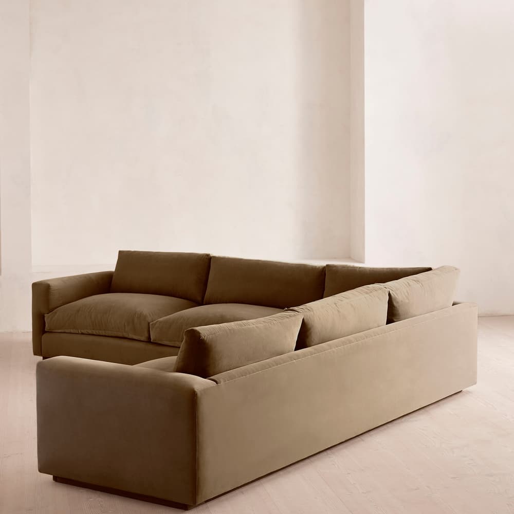 Mossley Corner Sofa - Velvet - Truffle - US - Images - Image 3