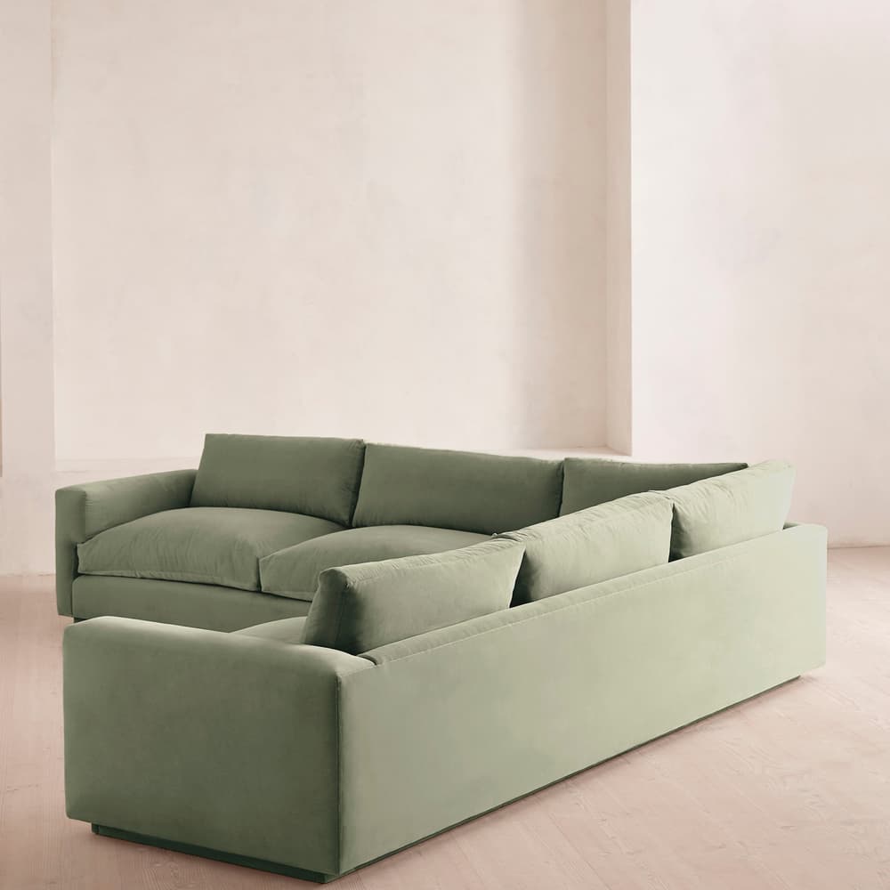 Mossley Corner Sofa - Velvet - Seafoam - UK - Images - Image 3
