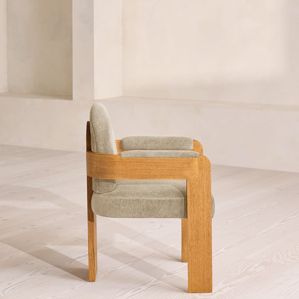 Emerson Dining Chair - Linen Chenille - Stone - US - Images - Image 3