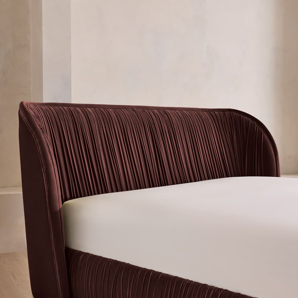 Blair Bed - King - Velvet - Aubergine UK - Images - Image 3