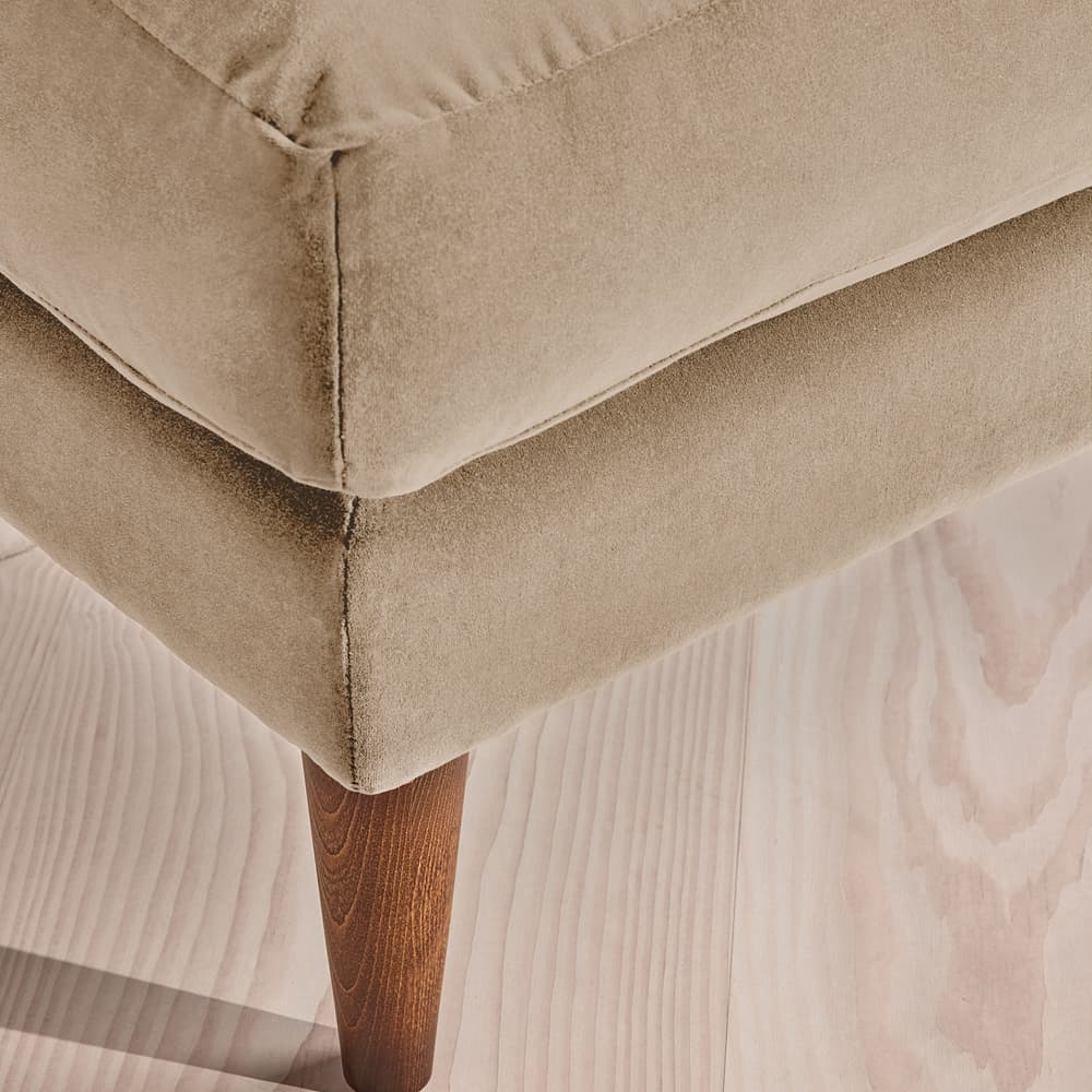 Reya Ottoman - Velvet - Oyster - US - Images - Image 3