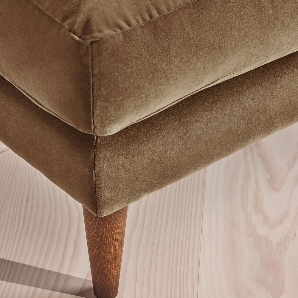 Reya Ottoman - Velvet - Truffle - US - Images - Image 3