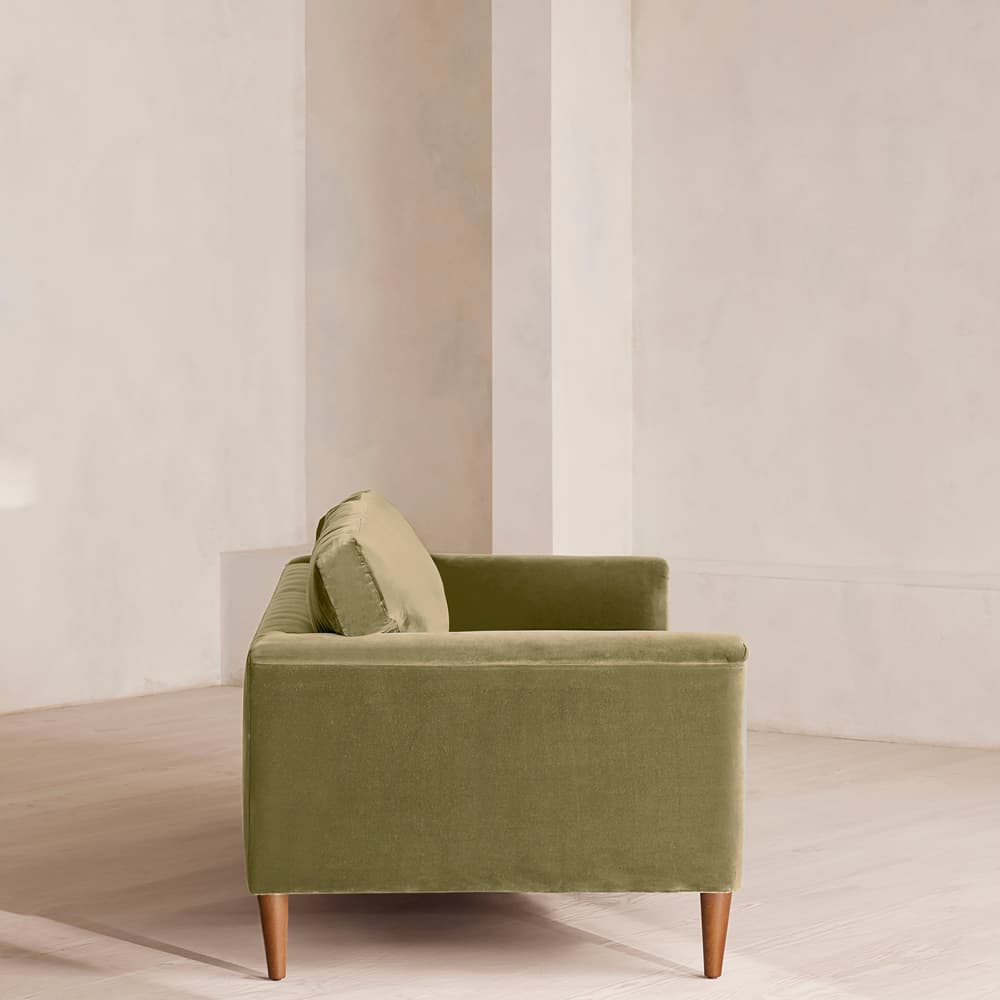 Reya Three Seater Sofa - Velvet - Lichen - US - Images - Image 3