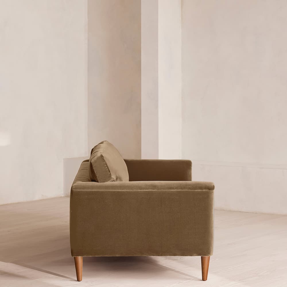 Reya Three Seater Sofa - Velvet - Truffle - UK - Images - Image 3