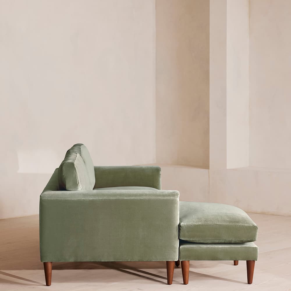 Reya Chaise-End Sofa - Velvet - Seafoam - US - Images - Image 3
