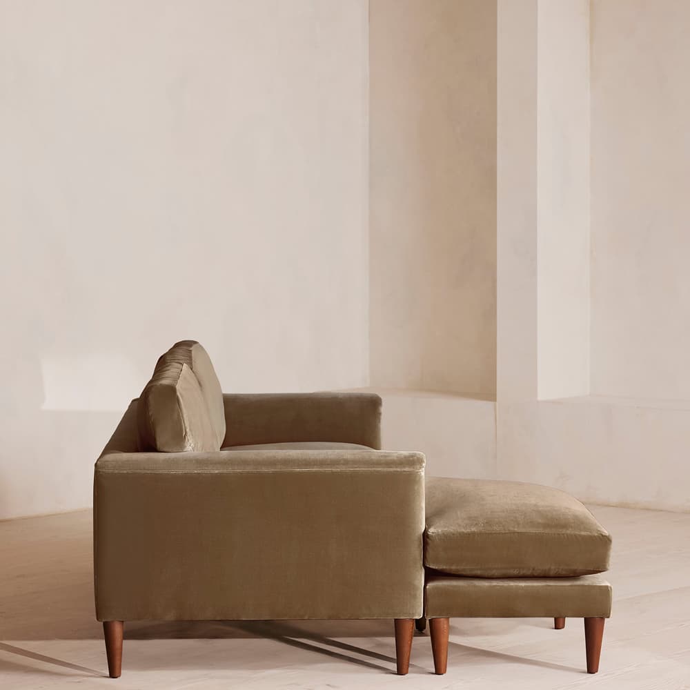 Reya Chaise-End Sofa - Velvet - Truffle - UK - Images - Image 3