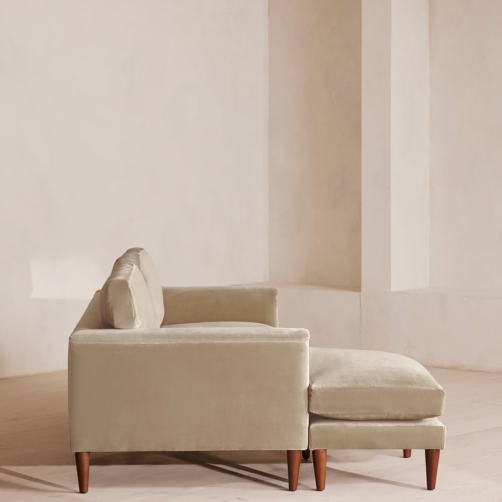 Reya Chaise-End Sofa - Velvet - Oyster - UK - Images - Image 3