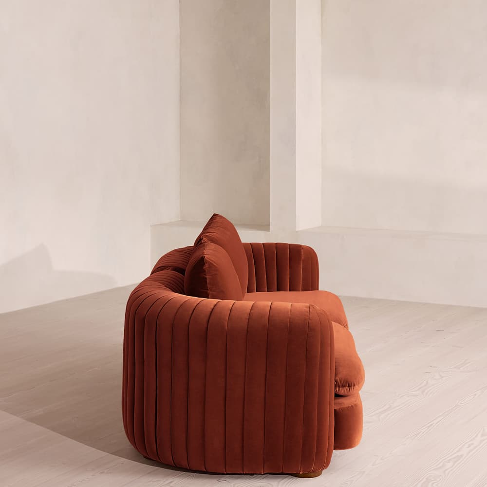 Vivienne Deeper Sit Modular Sofa - Three Seater - Velvet Rust UK - Images - Image 3
