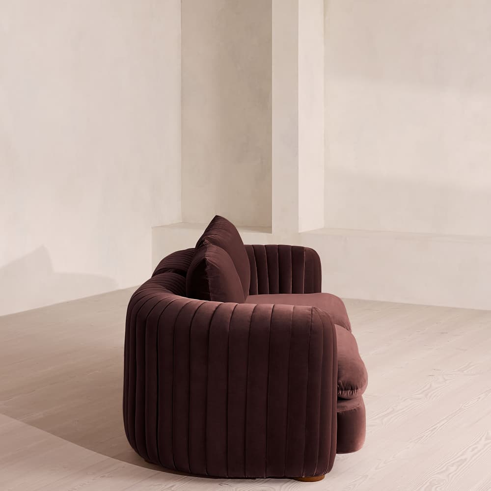 Vivienne Modular Sofa - Three Seater - Velvet - Aubergine - UK - Images - Image 3
