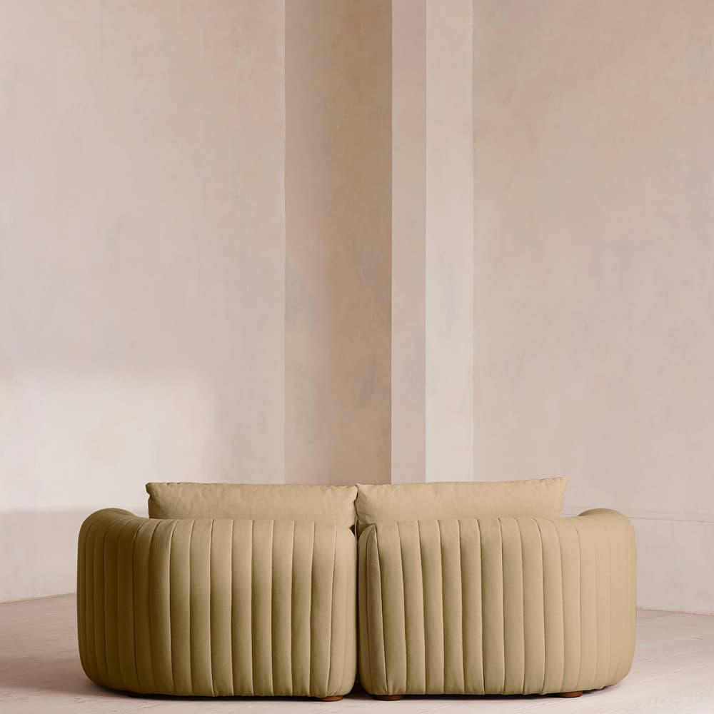 Vivienne Deeper Sit Modular Sofa - Three Seater - Linen - Wheat - Images - Image 3