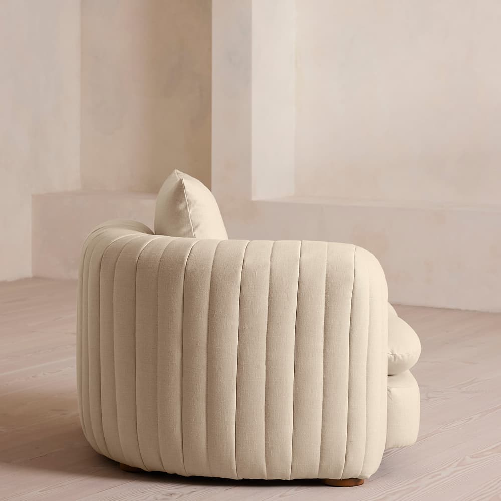 Vivienne Modular Sofa - Armless Module - Linen - Bisque - Image 3
