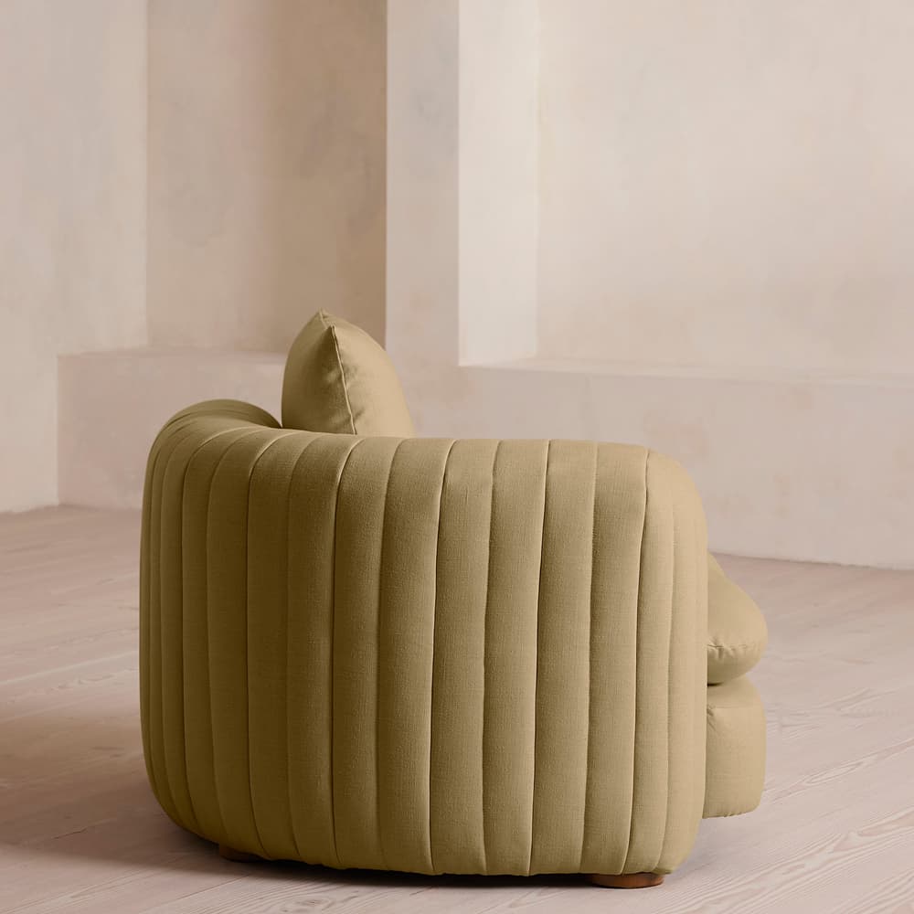 Vivienne Deeper Sit Sectional Sofa - Armless Module - Linen - Wheat - US - Image 3