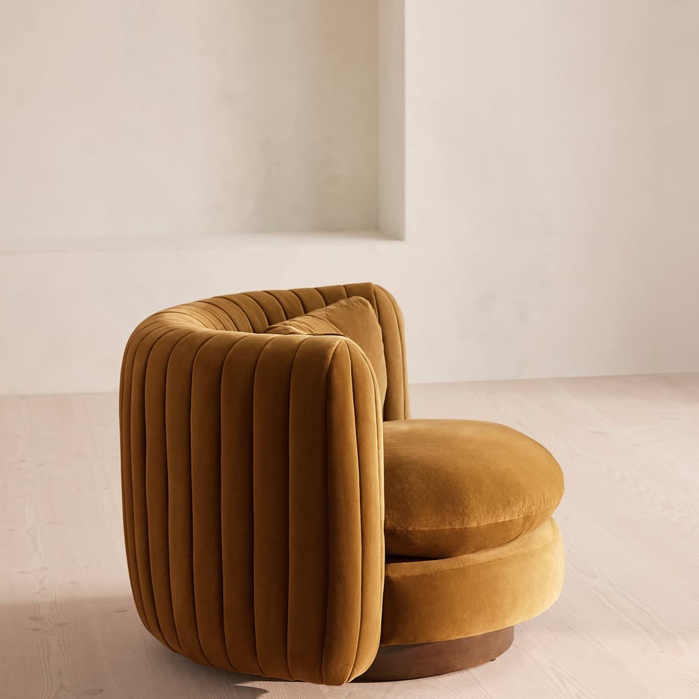 Vivienne Armchair - Velvet - Mustard - US - Images - Image 3