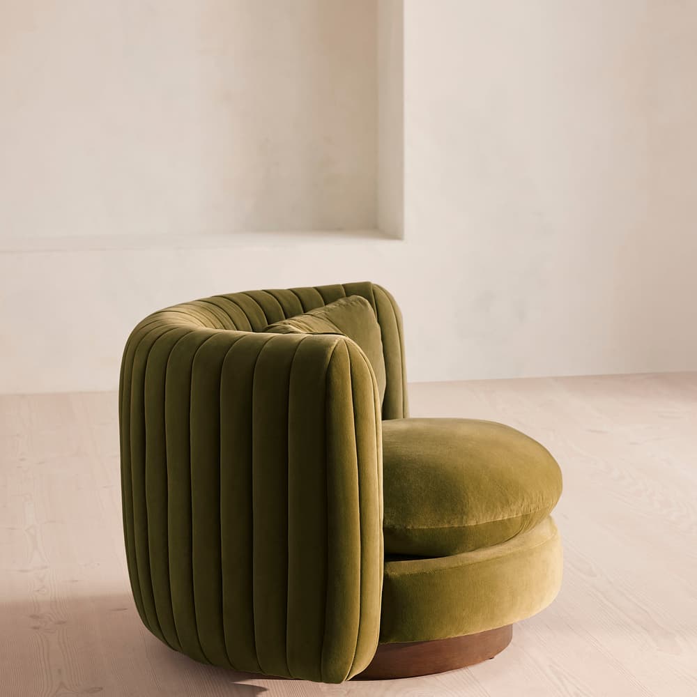 Vivienne Armchair - Velvet - Olive - US - Images - Image 3