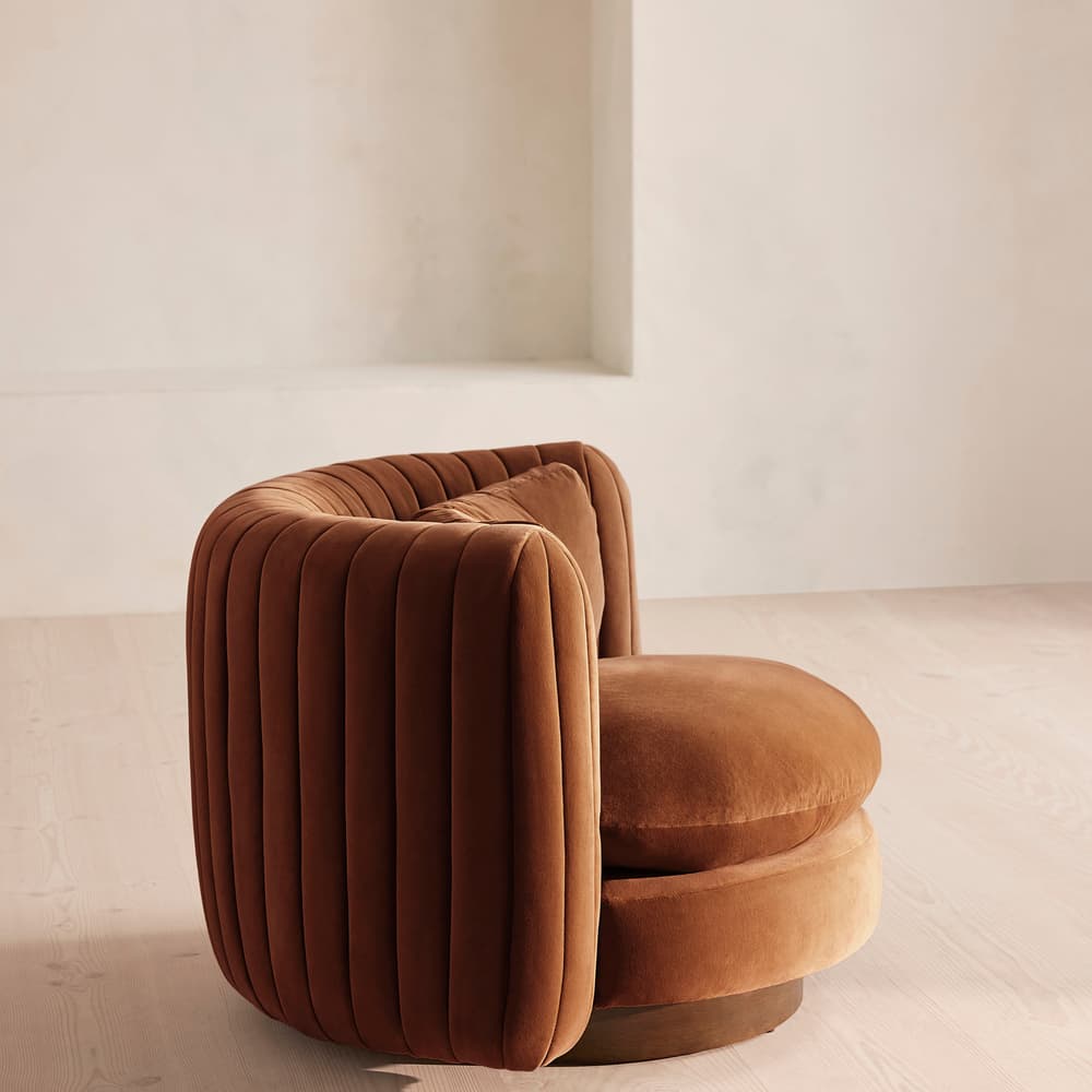 Vivienne Armchair - Velvet - Cinnamon - UK - Images - Image 3