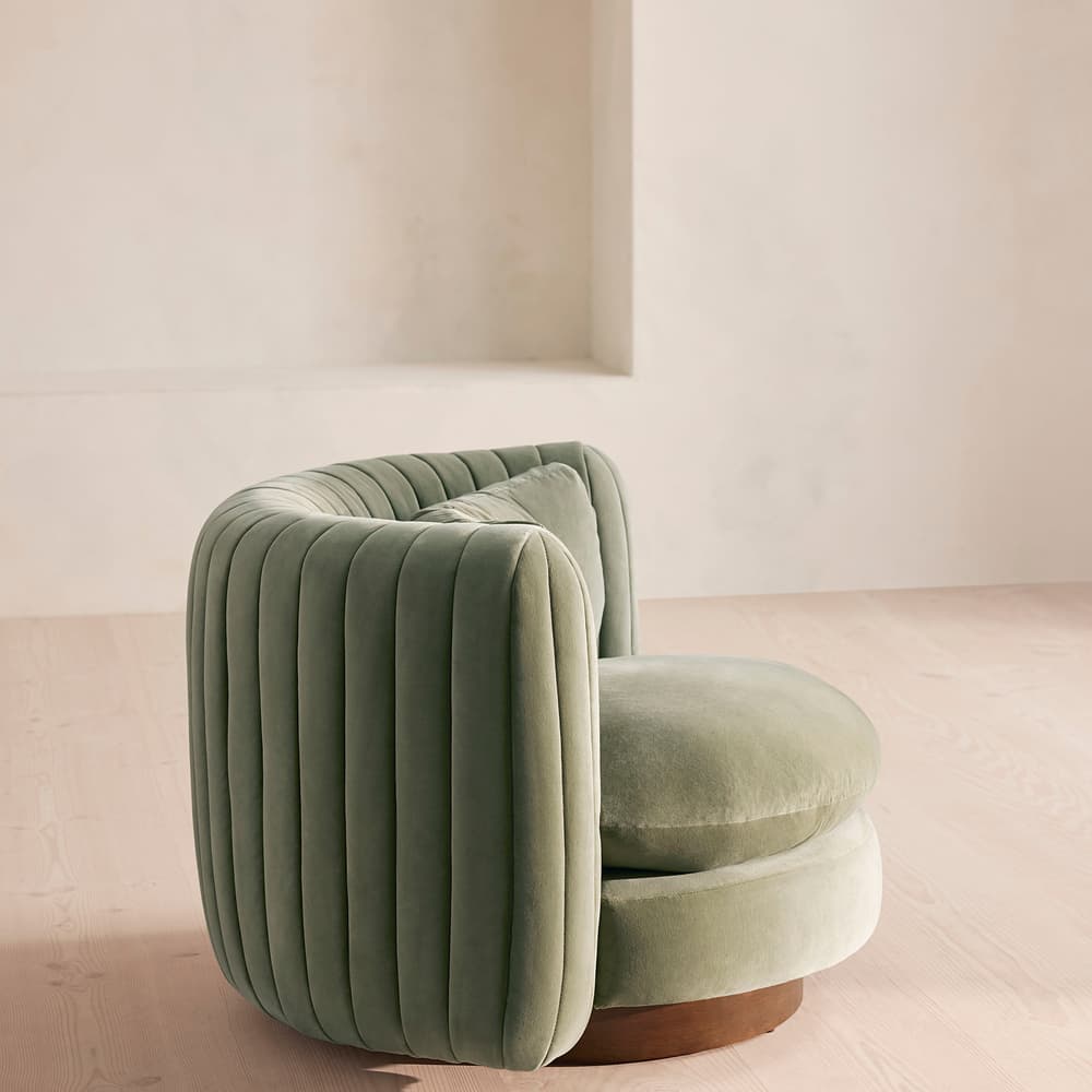 Vivienne Armchair - Velvet - Seafoam - UK - Images - Image 3
